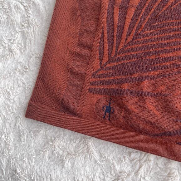 Smartwool Intraknit active short sleeve tee t-shirt merino wool blend brown XL - Picture 6 of 11